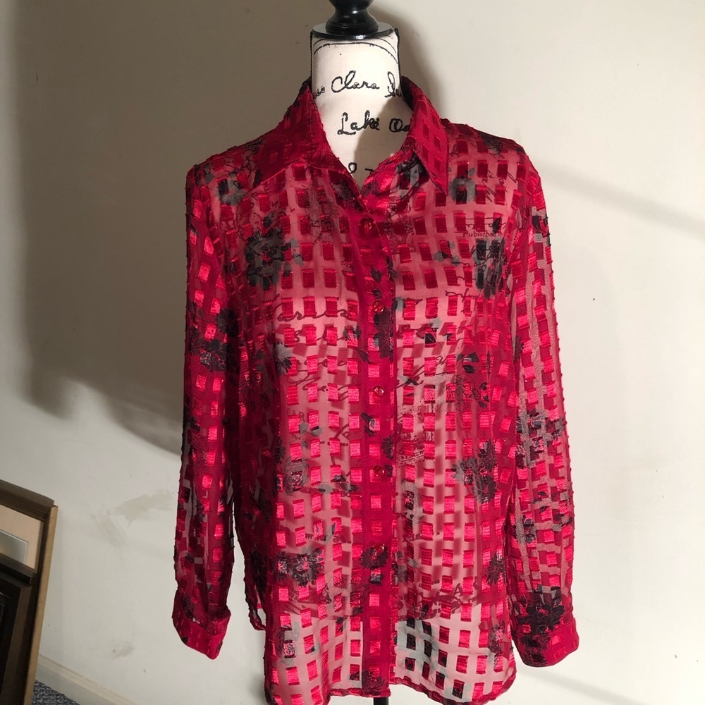 Notations blouse long sleeve  size L